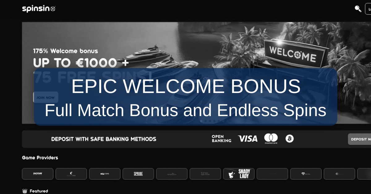 Spinsino Casino welcome bonus