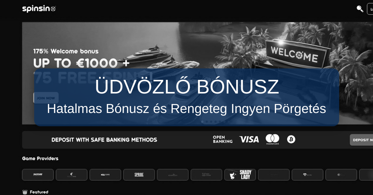 Spinsino Casino welcome bonus